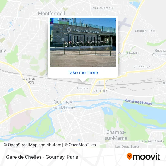 Gare de Chelles - Gournay map