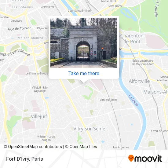 Fort D'Ivry map