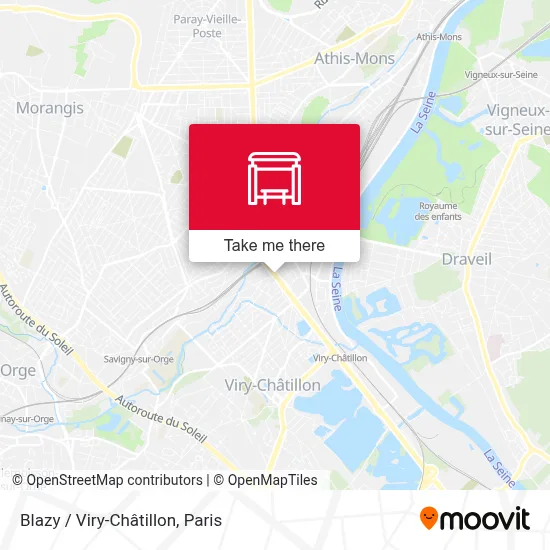 Blazy / Viry-Châtillon map