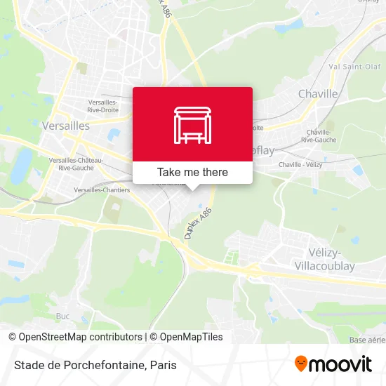 Stade de Porchefontaine map