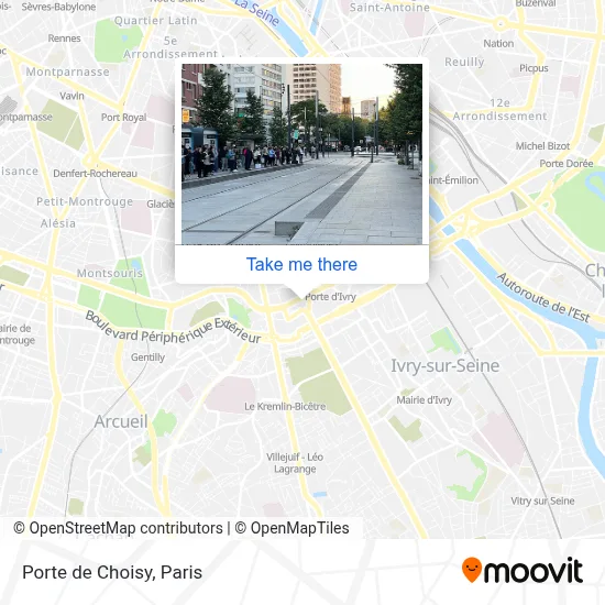 Porte de Choisy map