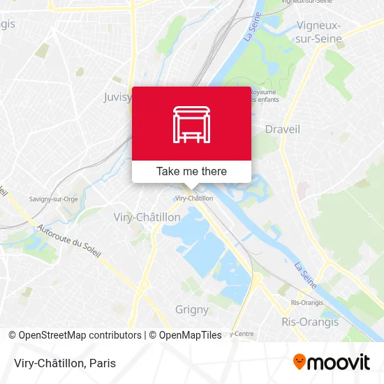 Viry-Châtillon map
