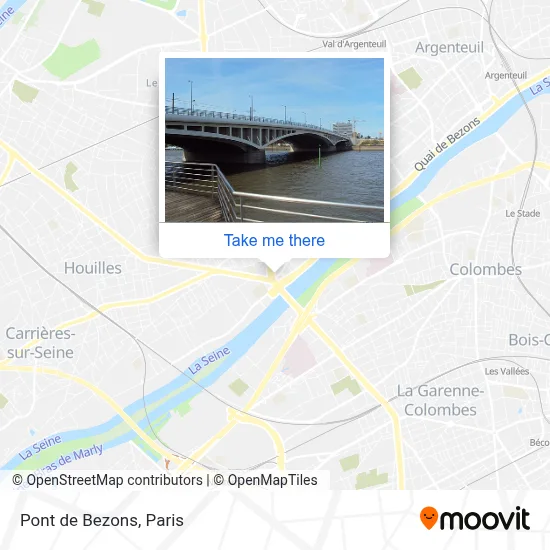 Pont de Bezons map