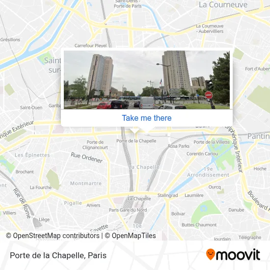 Porte de la Chapelle map