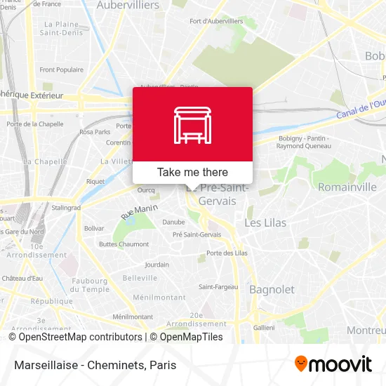 Marseillaise - Cheminets map