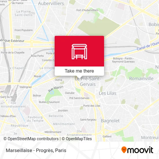 Marseillaise - Progrès map