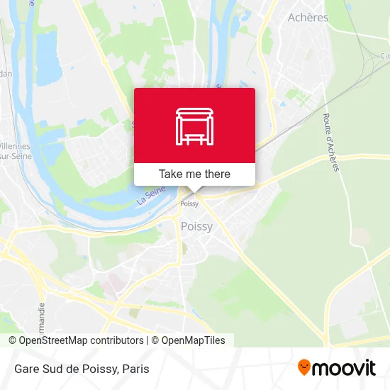 Gare Sud de Poissy map