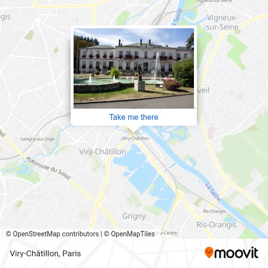 Viry-Châtillon map