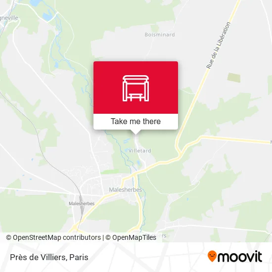 Près de Villiers map