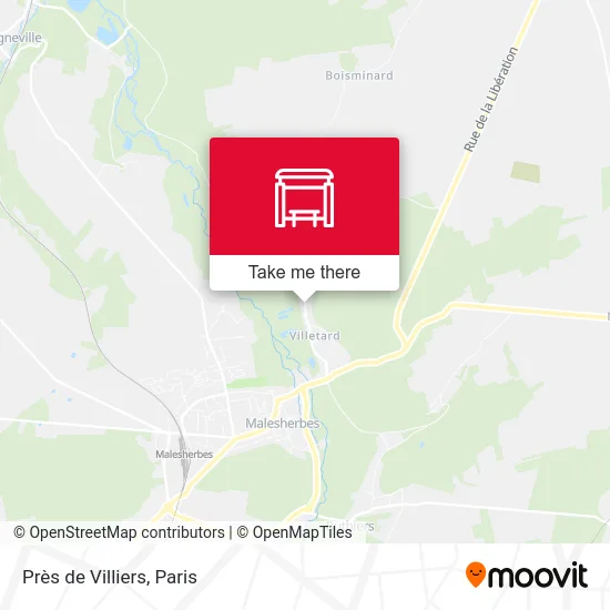 Près de Villiers map