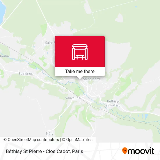 Béthisy St Pierre - Clos Cadot map