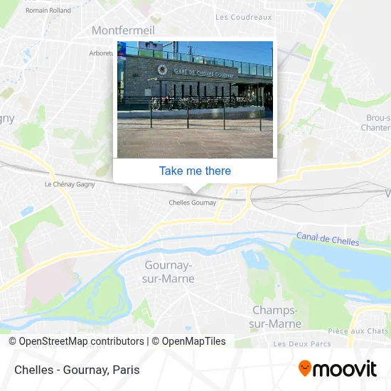 Chelles - Gournay map