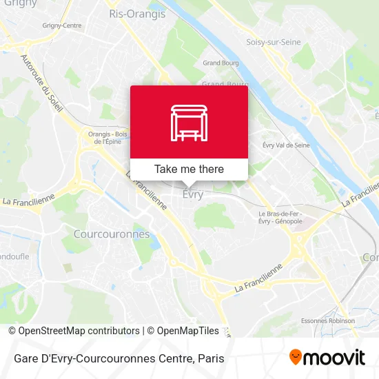 Gare D'Evry-Courcouronnes Centre map