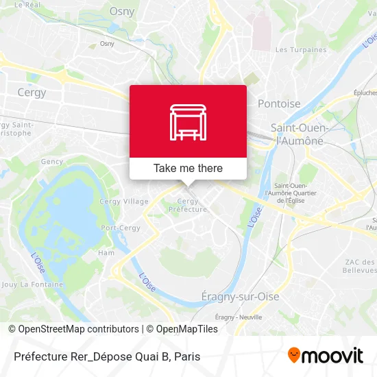 Préfecture Rer_Dépose Quai B map