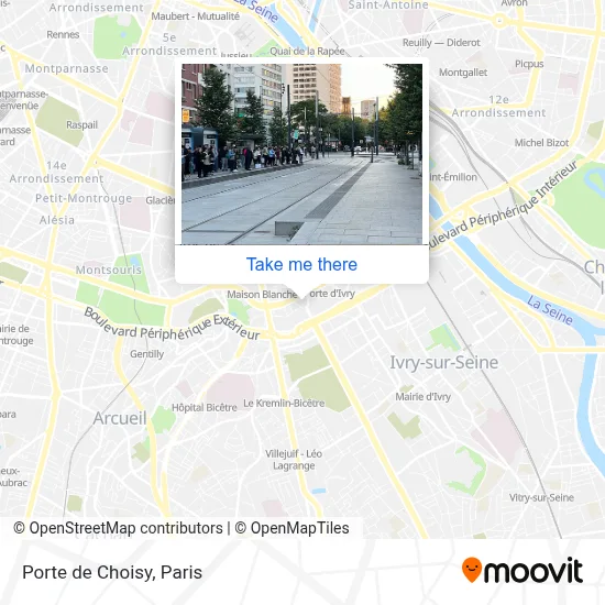 Porte de Choisy map