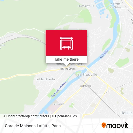 Gare de Maisons-Laffitte map