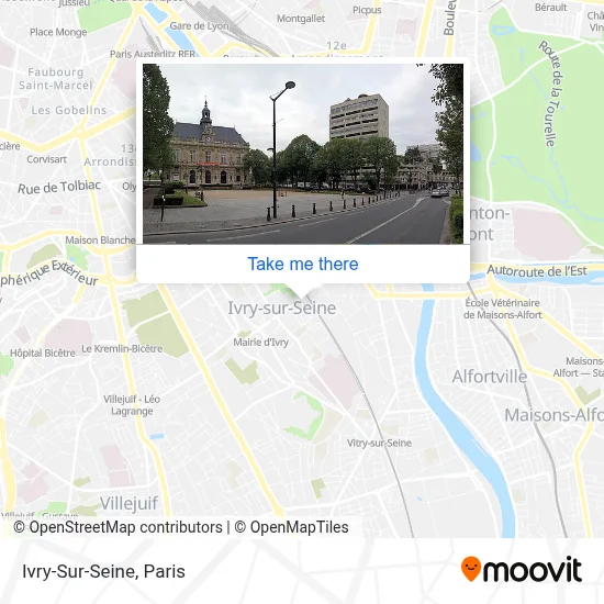 Ivry-Sur-Seine map