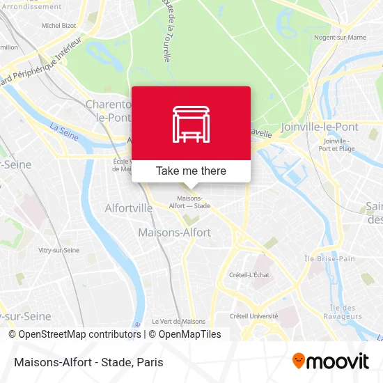 Maisons-Alfort - Stade map