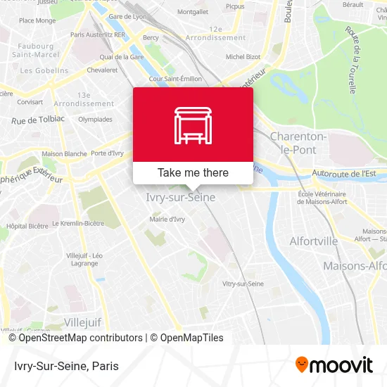 Ivry-Sur-Seine map