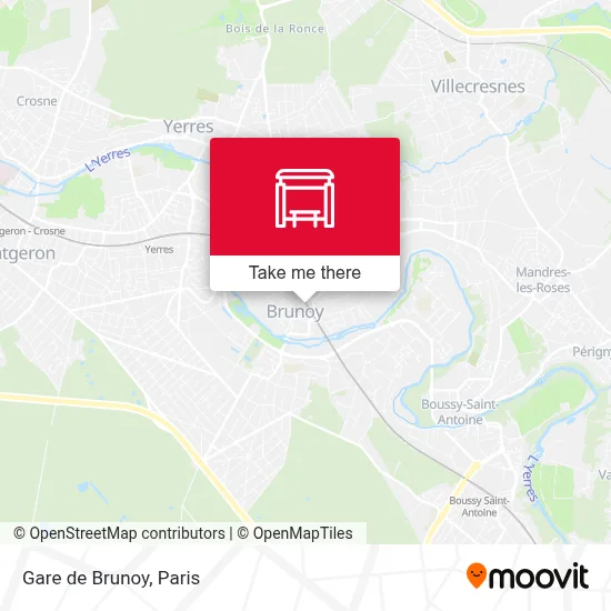 Gare de Brunoy map