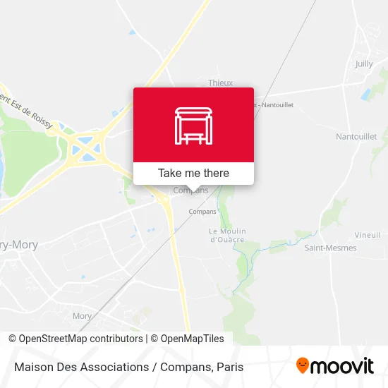 Maison Des Associations / Compans map