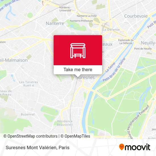 Suresnes Mont Valérien map