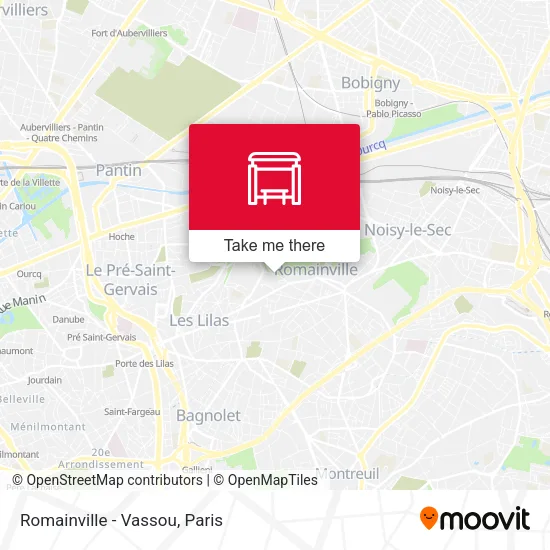 Romainville - Vassou map