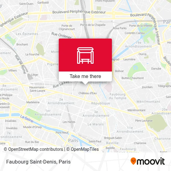 Faubourg Saint-Denis map