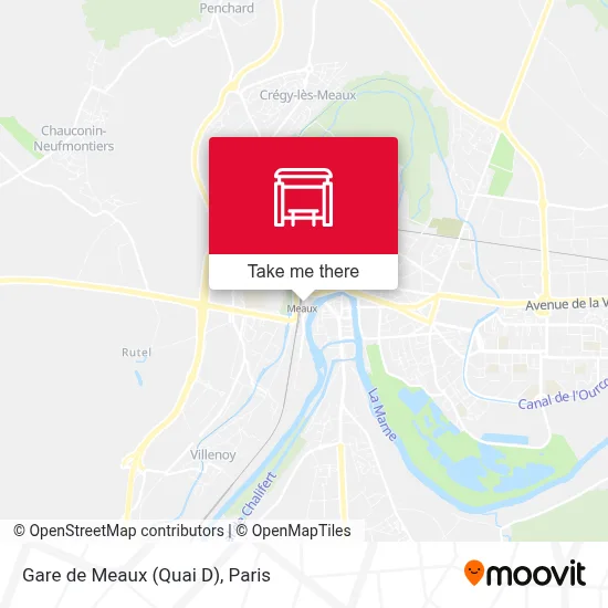 Gare de Meaux (Quai D) map