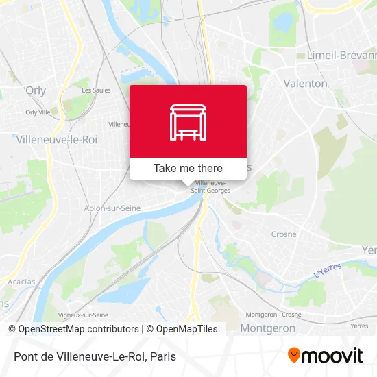 Pont de Villeneuve-Le-Roi map