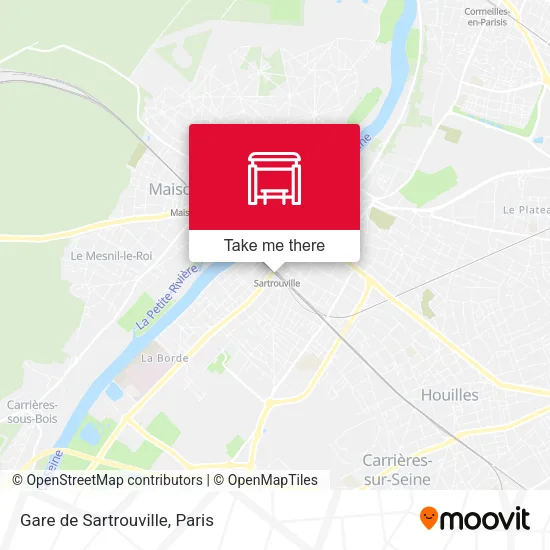 Gare de Sartrouville map