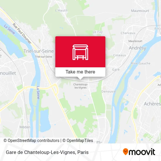 Gare de Chanteloup-Les-Vignes map
