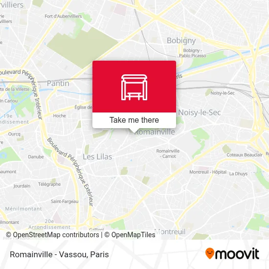 Romainville - Vassou map