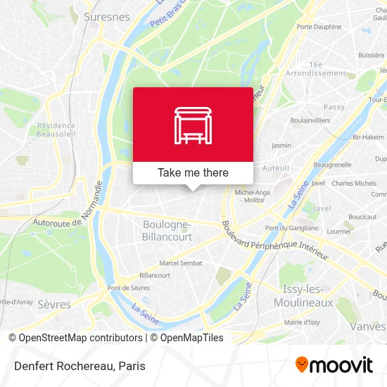Denfert Rochereau map