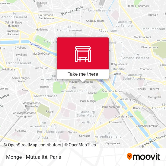Monge - Mutualité map