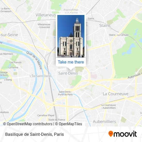 Basilique de Saint-Denis map