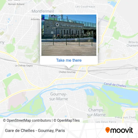 Gare de Chelles - Gournay map