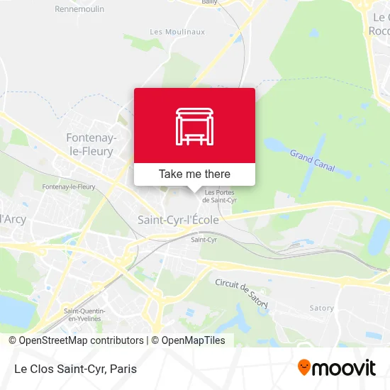 Le Clos Saint-Cyr map