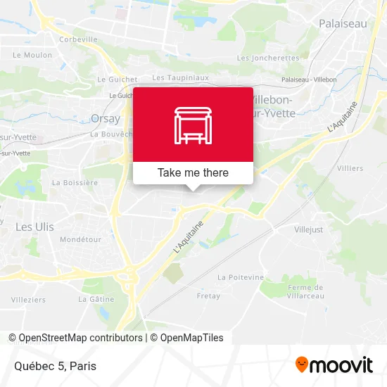 Québec 5 map