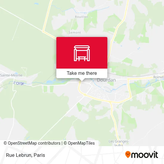 Rue Lebrun map