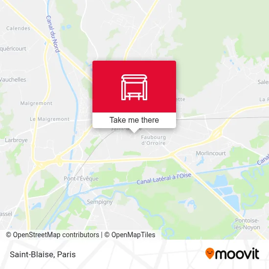 Saint-Blaise map