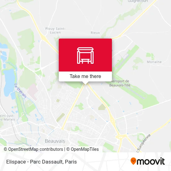 Elispace - Parc Dassault map