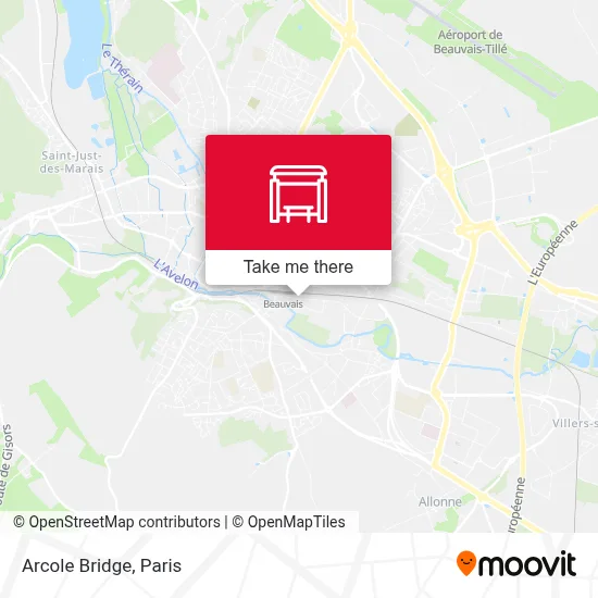 Pont D'Arcole map