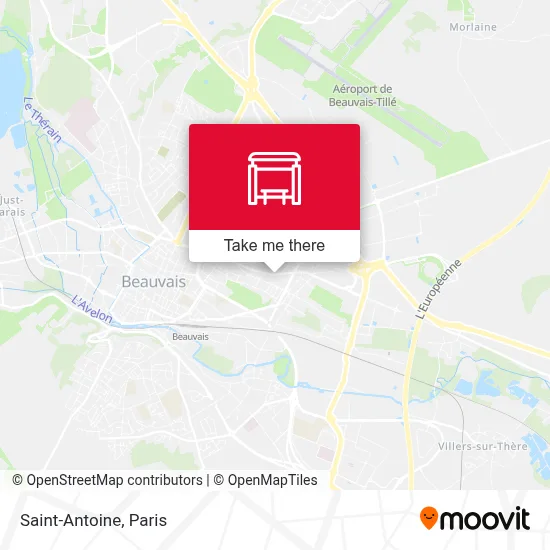 Saint-Antoine map