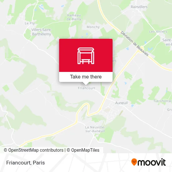 Friancourt map