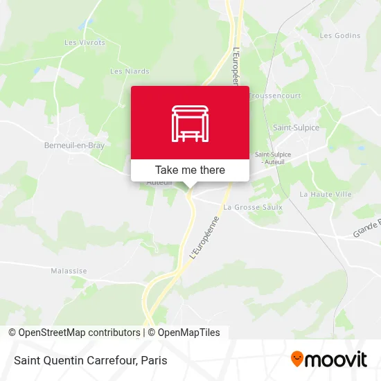 Saint Quentin Carrefour map