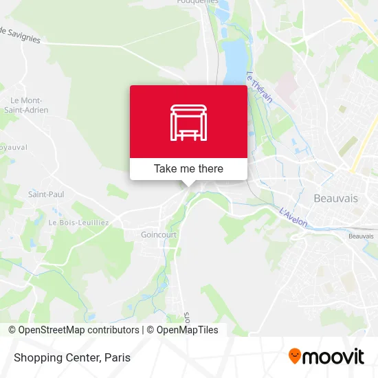 Centre Commercial map