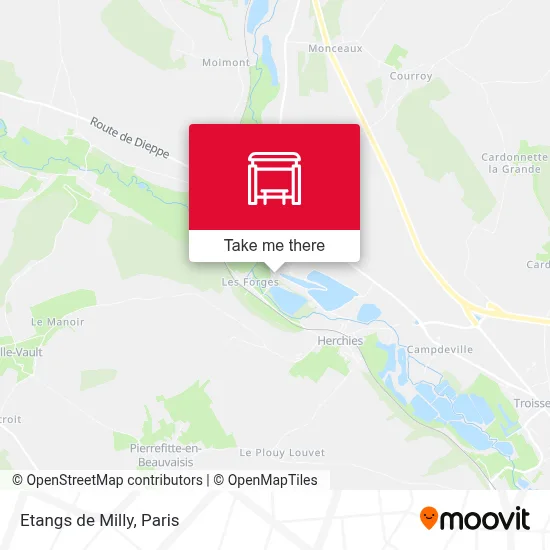 Etangs de Milly map