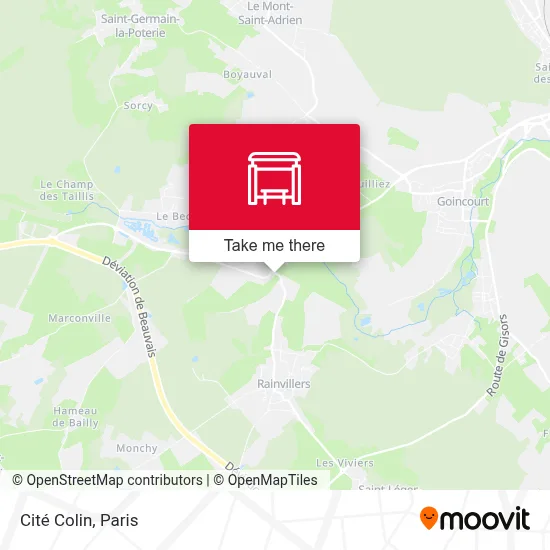 Cité Colin map