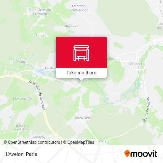 L'Avelon map